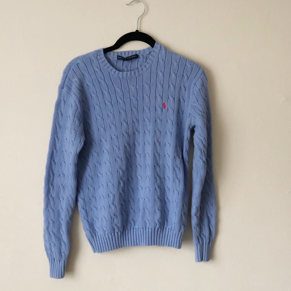 Cozy Ralph Lauren cable knit sweater!